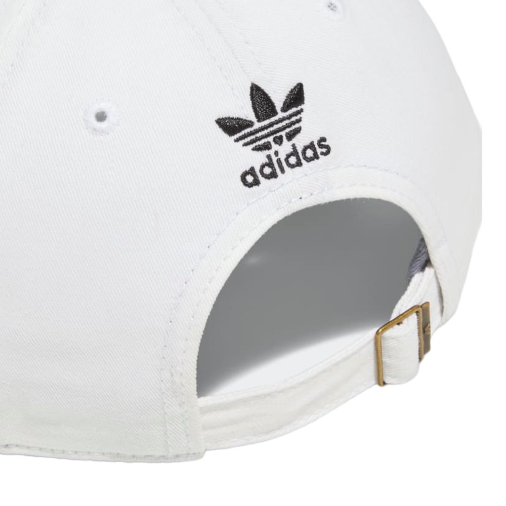 white adidas originals style women’s hat | adidas embroidered logo | adjustable - Picture 4 of 8